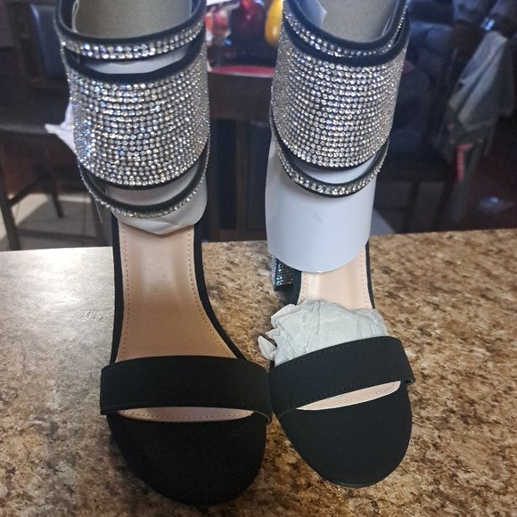 Black Suede Heels - Picture 1 of 6